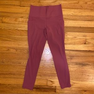 Athleta Red/Pink-ish Leggings Size SP